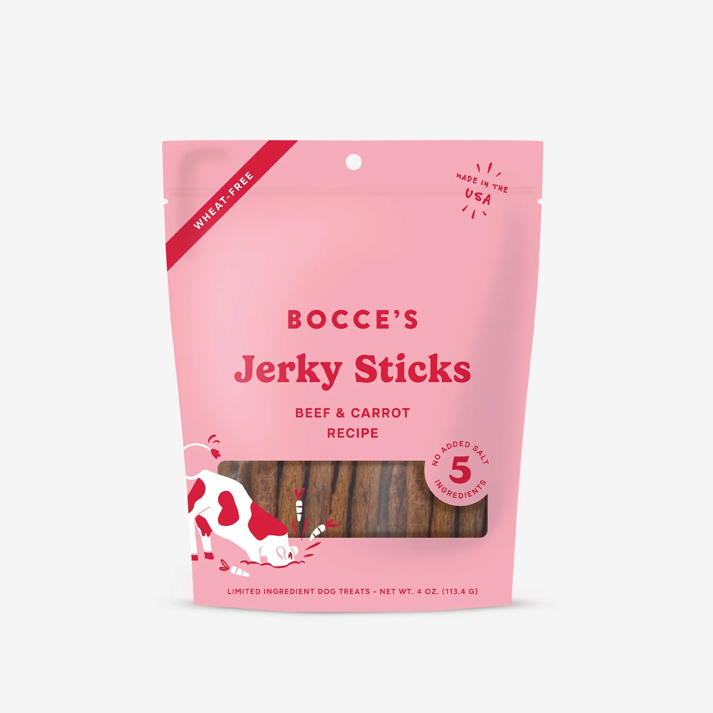 Bocce's Bakery Jerky Sticks - Beef & Carrot