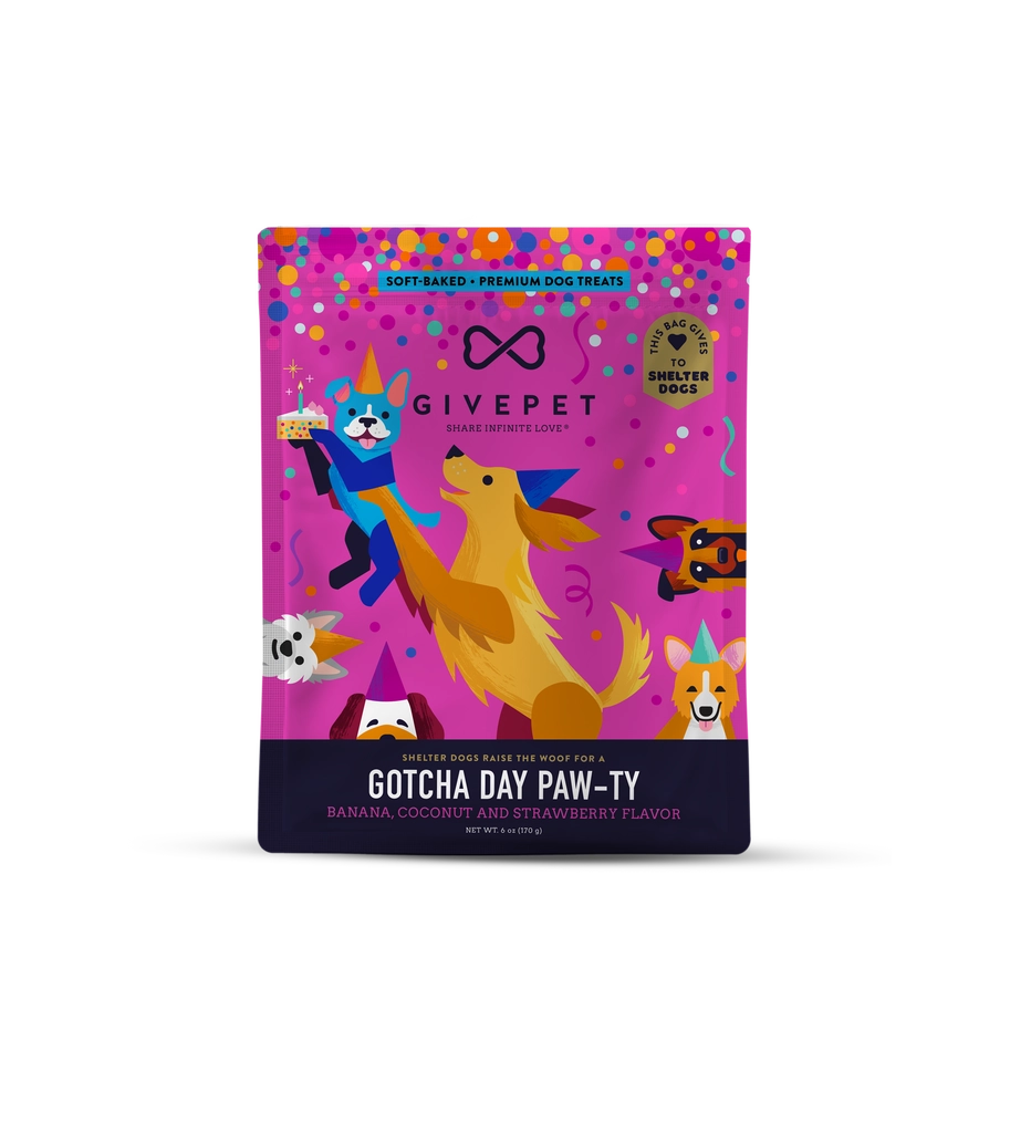 GivePet Gotcha Day Paw-Ty Soft-Baked Dog Treats