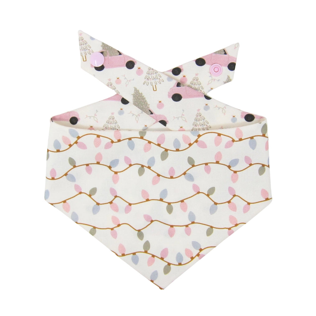 Merry Little Christmas Dog Bandana | Reversible