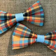 Fall Plaid Orange & Blue