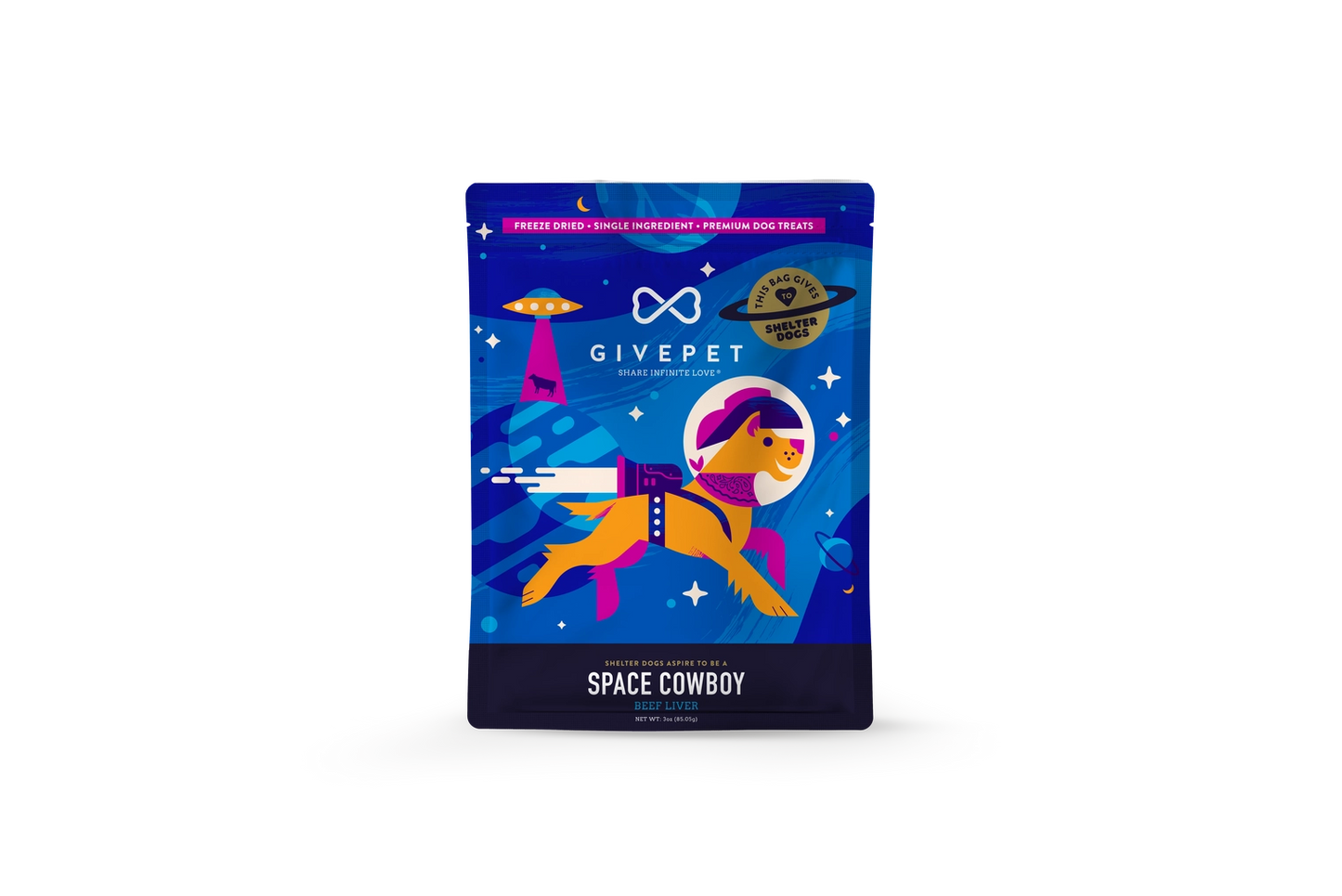 GivePet Space Cowboy Freeze-Dried Dog Treats