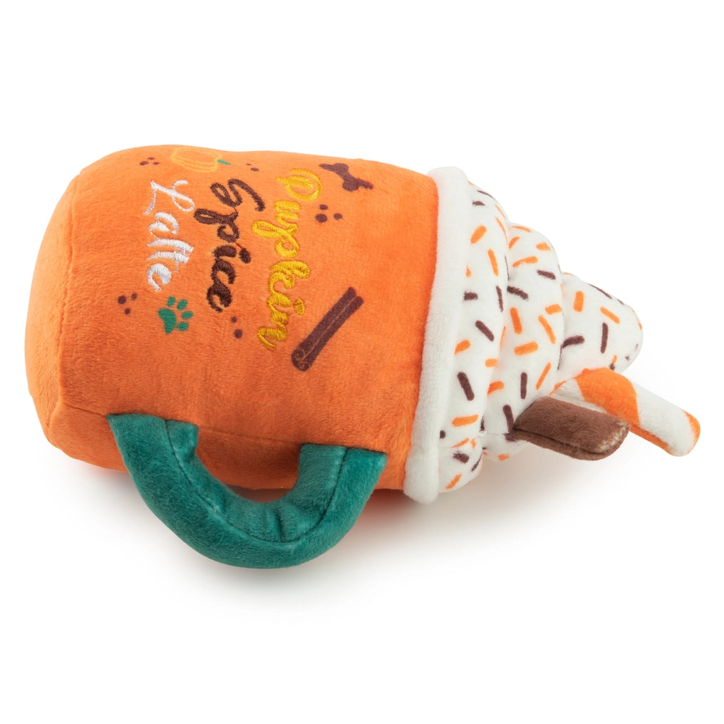 Pupkin Spice Latte Mug Halloween Fall Dog Toy