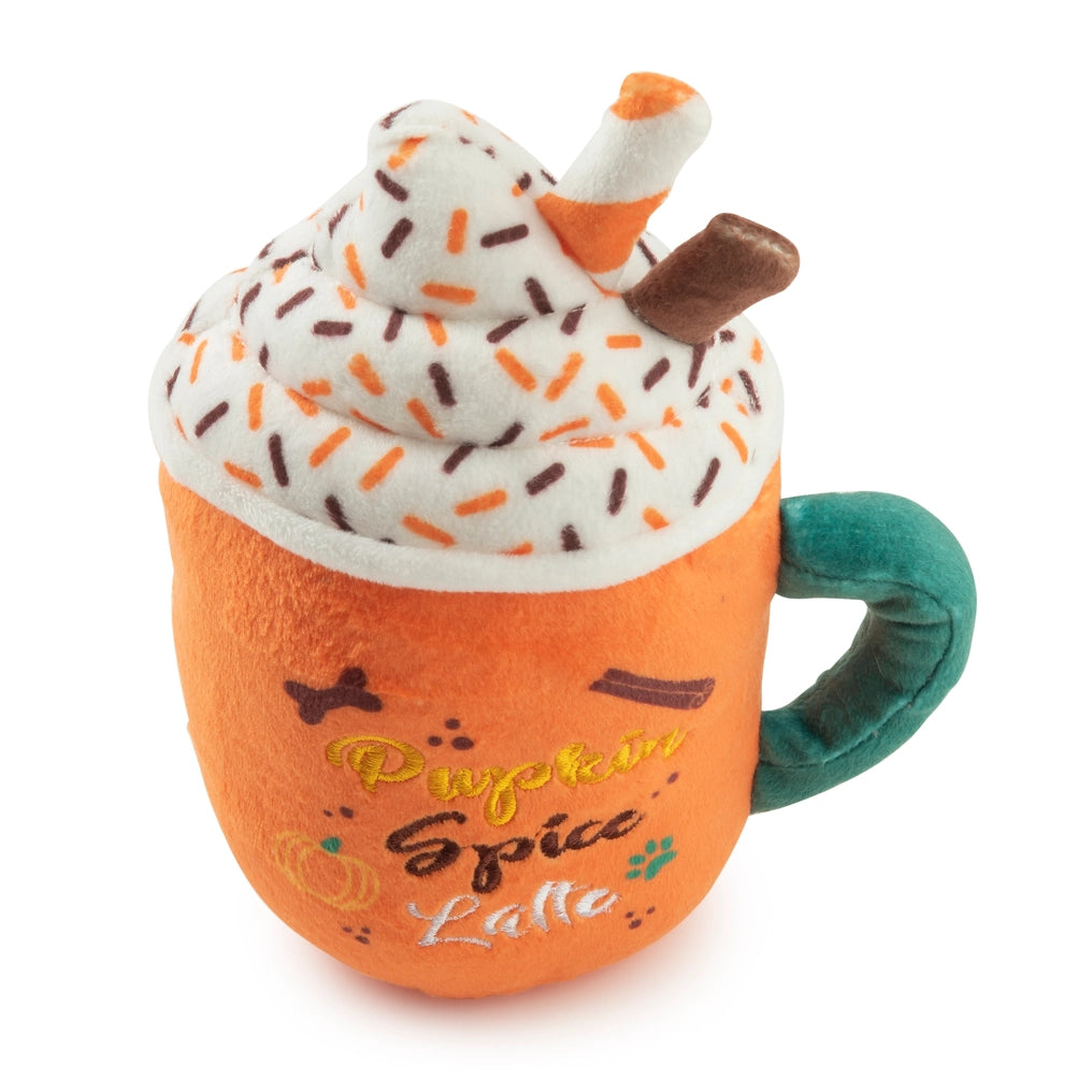 Pupkin Spice Latte Mug Halloween Fall Dog Toy