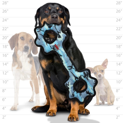 Tuffy Ultimate Tug-O-Gear - Camo Blue, Squeaky Dog Toy