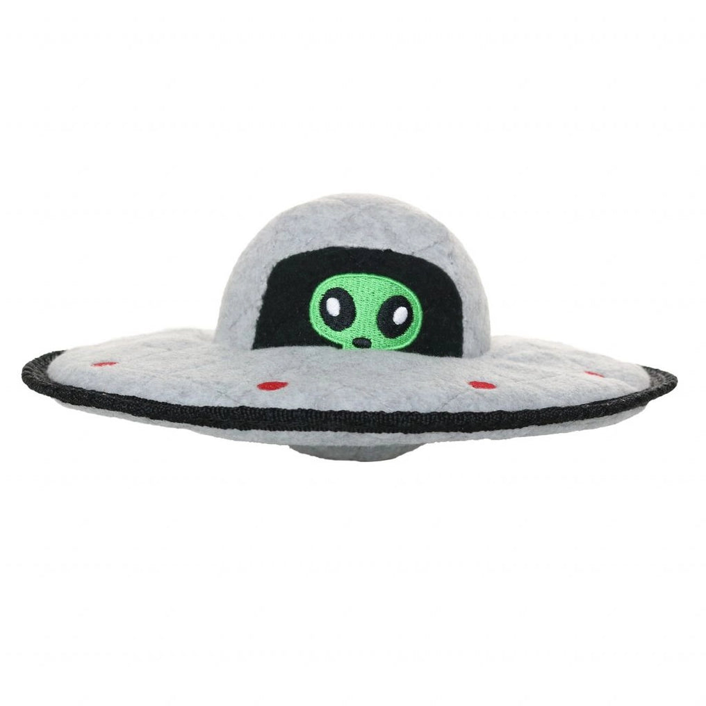 Tuffy Alien Ufo, Durable Squeaky Dog Toy