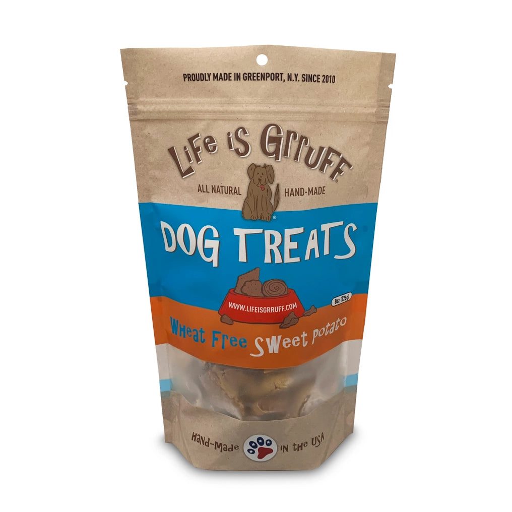 8 oz Wheat-Free Sweet Potato All-Natural Healthy Dog Treats