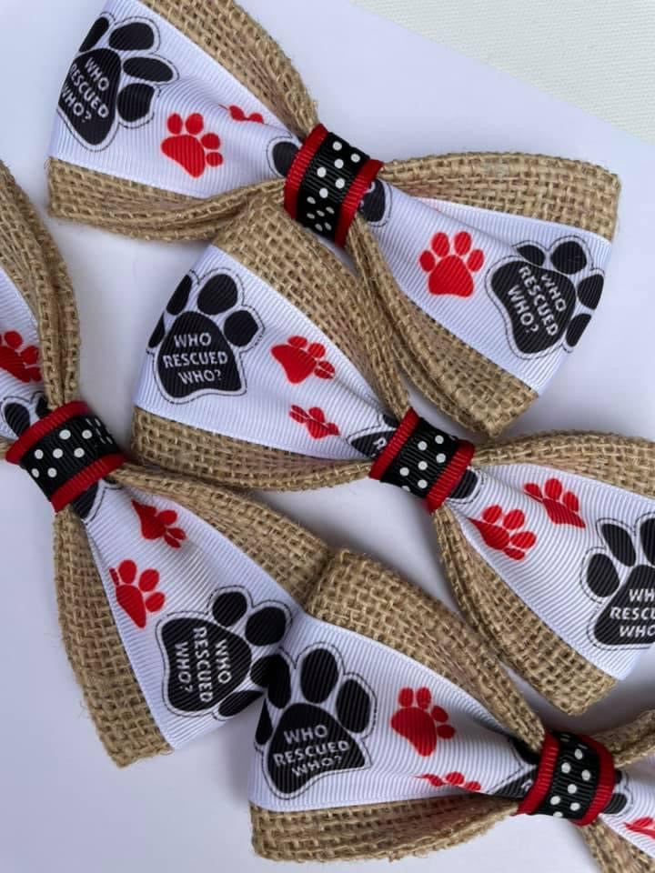Who Rescued Who Bow Tie
