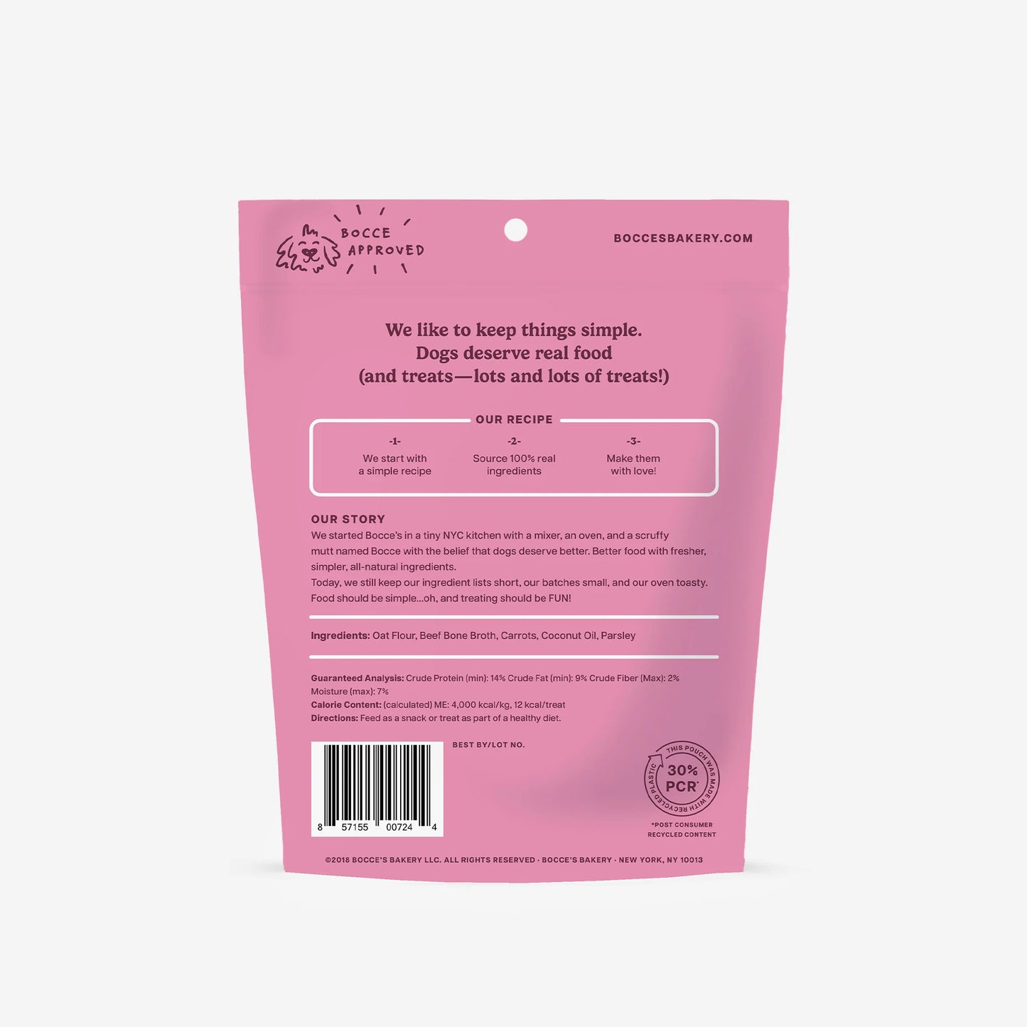 Bocce's Bakery Wellness Biscuits - Bone Broth