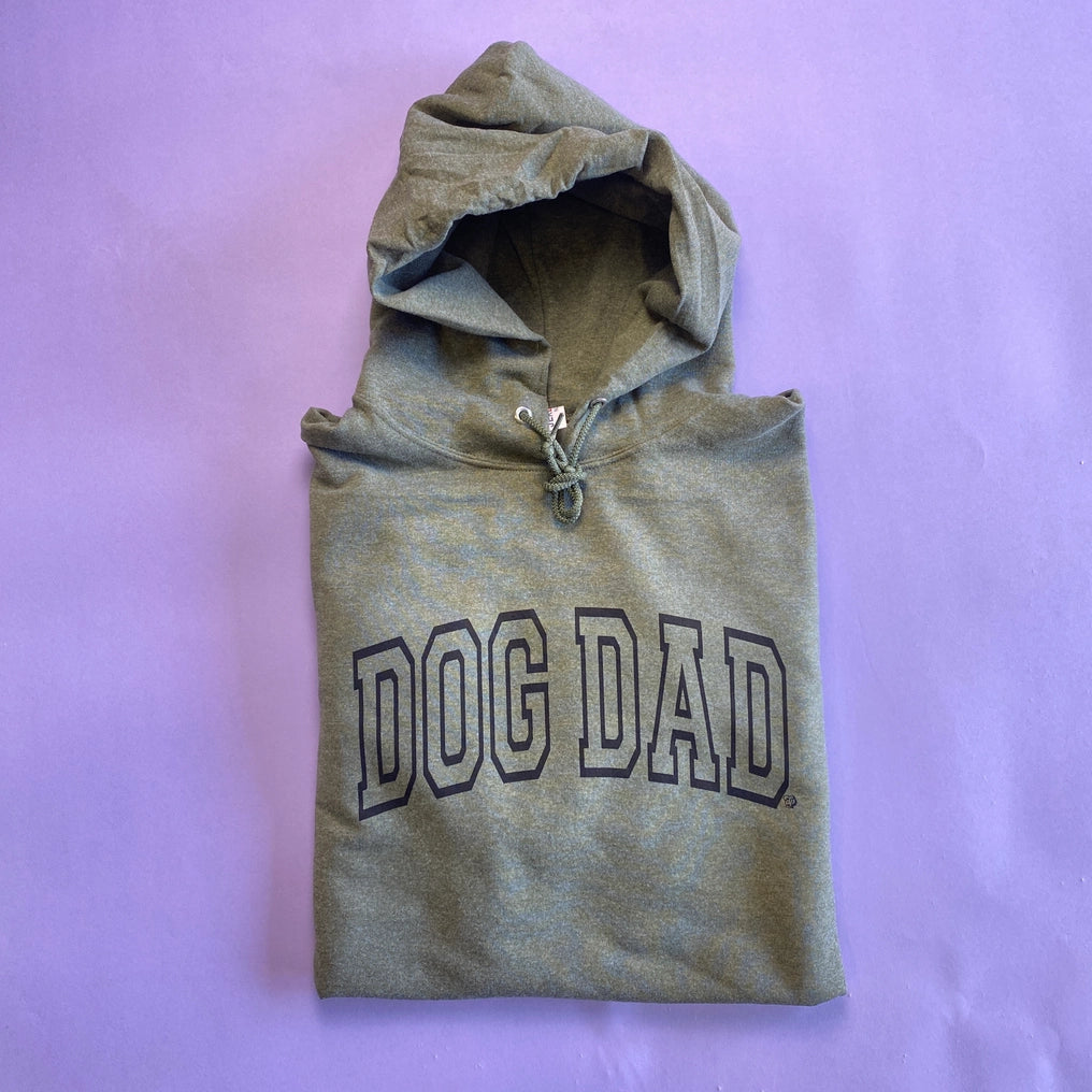 Arched Collegiate Dog Dad Hoodie