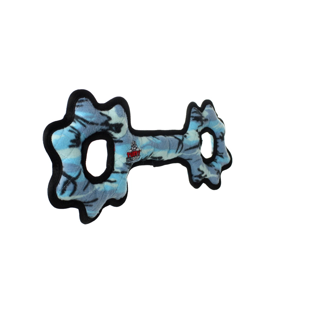 Tuffy Ultimate Tug-O-Gear - Camo Blue, Squeaky Dog Toy