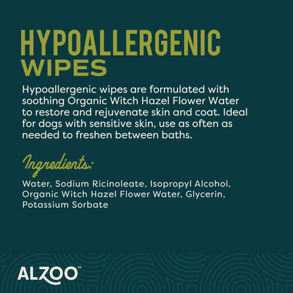 ALZOO Plant-Based Hypoallergenic Wipes 100CT