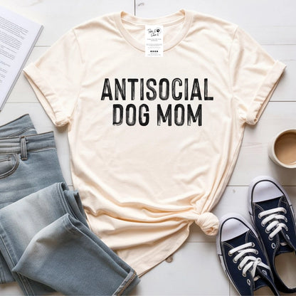 Antisocial Dog Mom Women's T-Shirt - Cotton and Polyester