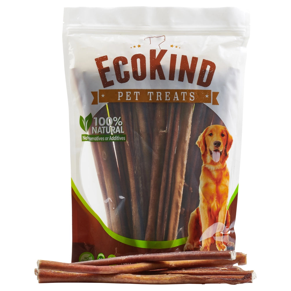 100% Natural Brazilian THICK Bully Sticks - 1 lb Bag - 6-inch sticks