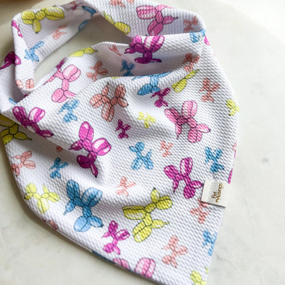 Balloon Dog Birthday/Gotcha Day Wrinkle-Resistant Bandana