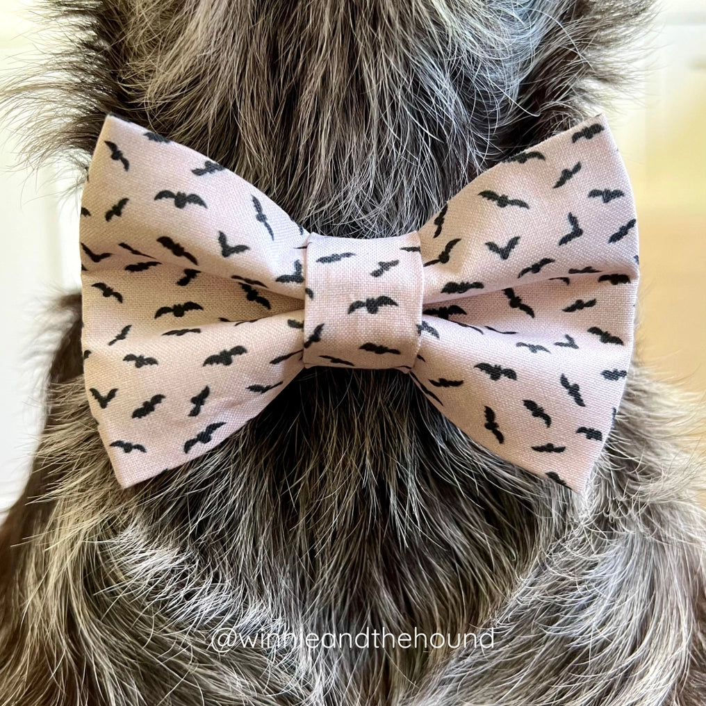 Going Bat-Ty Dog Bow Tie with Velcro For Halloween