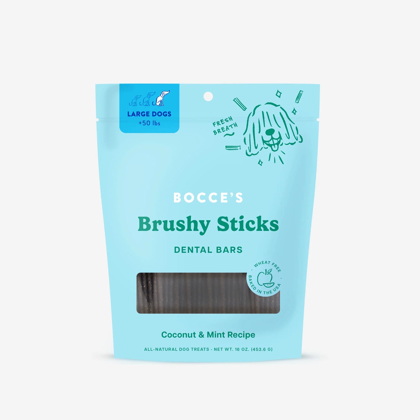 Bocce's Bakery Brushy Sticks Dental Bars - LARGE