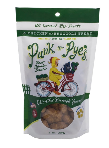 Punk N Pye's Chicken Chic Broccoli Bonzo Dog Treat