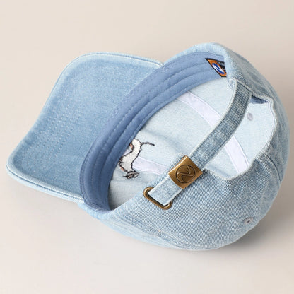 Dachshund Dog Embroidered Denim Baseball Cap