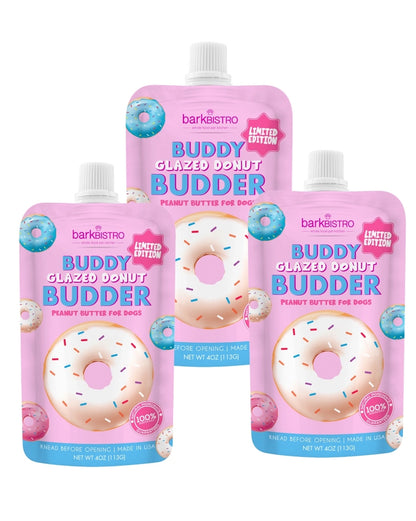 Limited Edition Glazed Donut Buddy Budder Peanut Butter - Squeeze Pouch