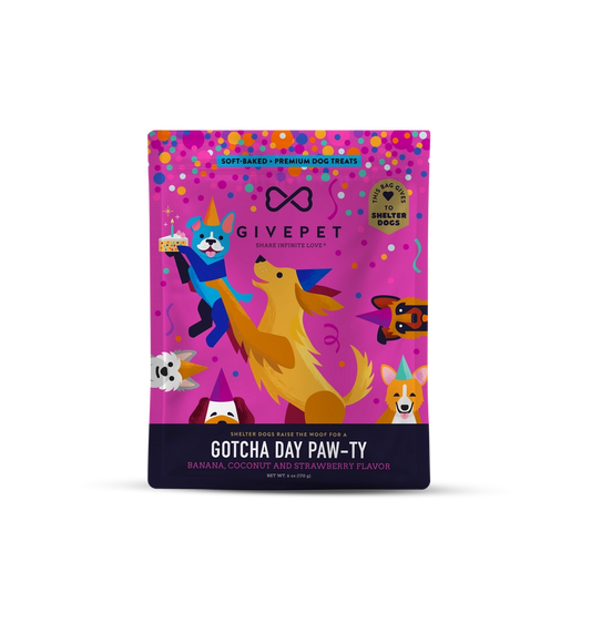 GivePet Gotcha Day Paw-Ty Soft-Baked Dog Treats