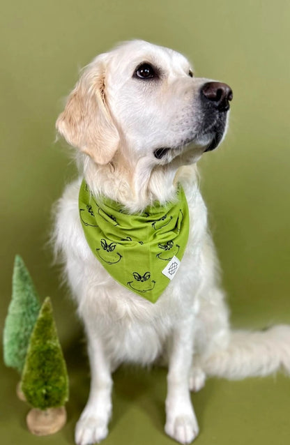 Grinch Dog Bandana