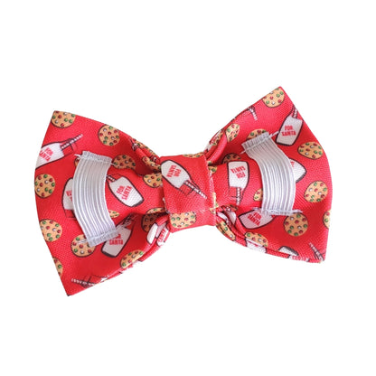 Milk & Cookies Dog Bow Tie