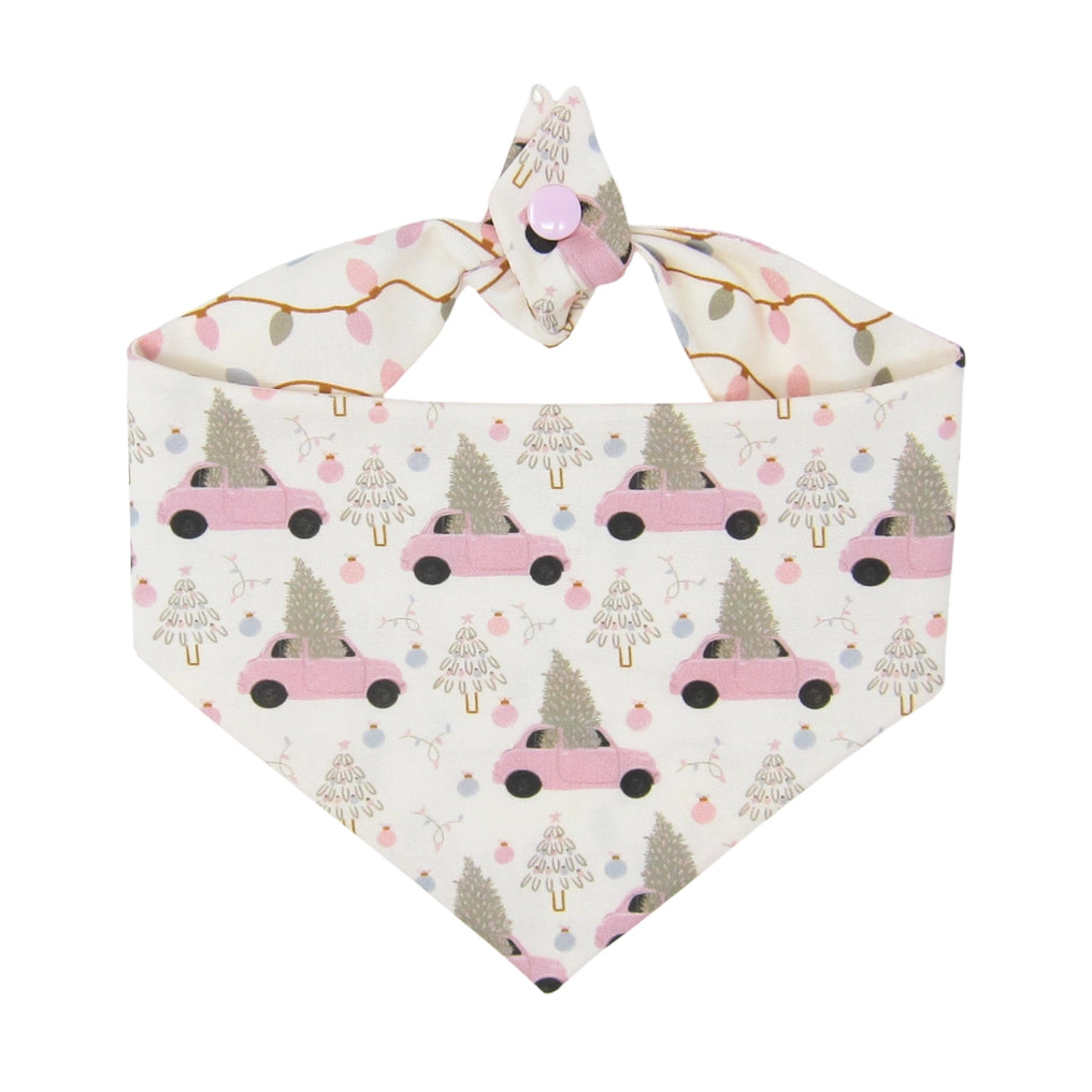 Merry Little Christmas Dog Bandana | Reversible