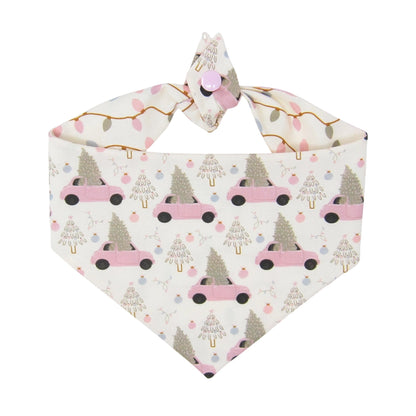 Merry Little Christmas Dog Bandana | Reversible