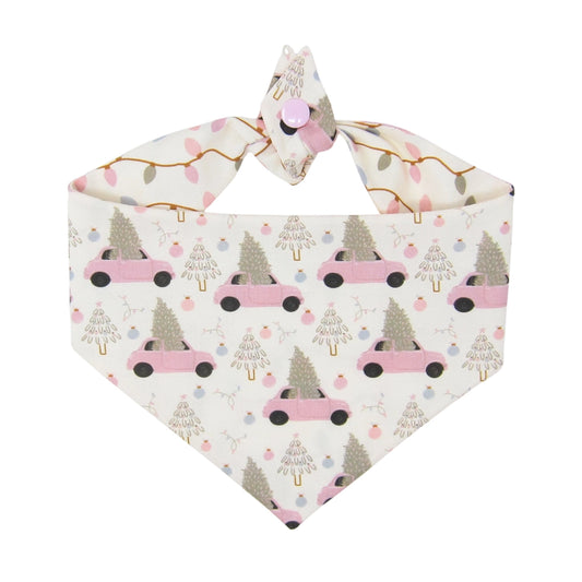 Merry Little Christmas Dog Bandana | Reversible