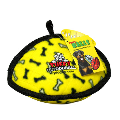 Tuffy Ultimate Odd Ball - Yellow, Tough, Durable Dog Toy