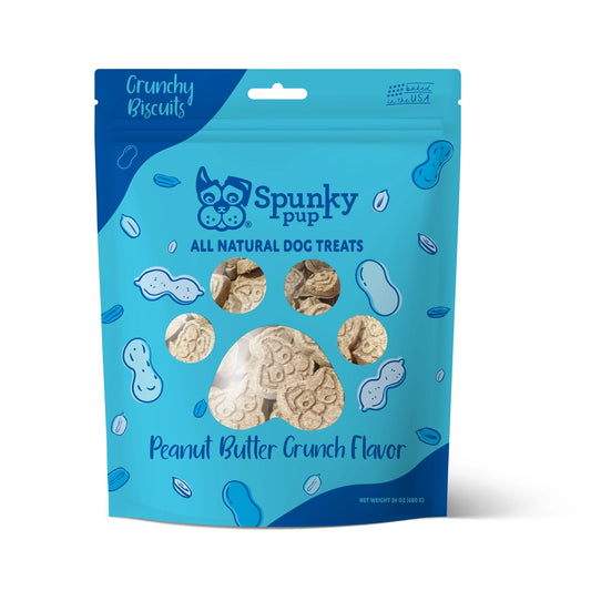 All-Natural Crunchy Biscuits Treats - 24 oz PEANUT BUTTER CRUNCH