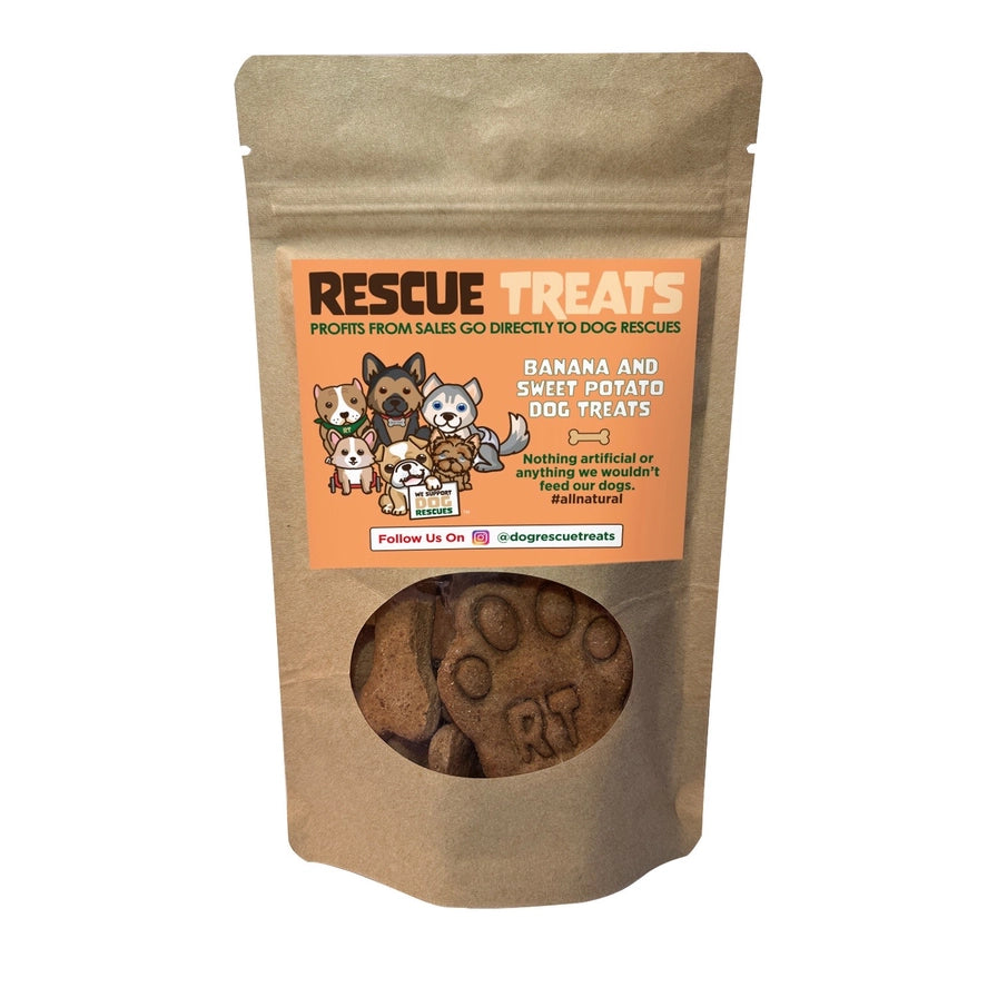 Rescue Treats Banana & Sweet Potato Dog Treats