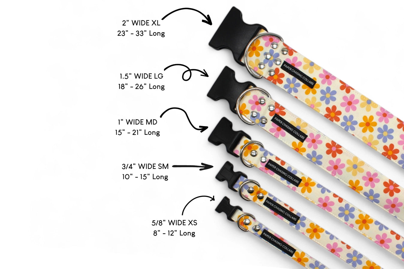 Retro Daisy Dog Collar