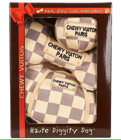 Checker Chewy Vuiton Box Set Gift