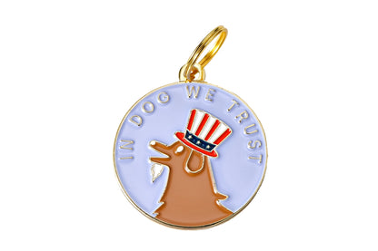 In Dog We Trust Pet ID Tag