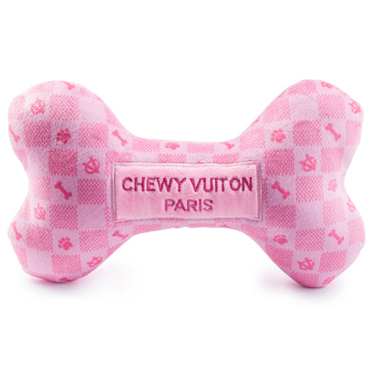 Pink Checker Chewy Vuiton Bone By Haute Diggity Dog