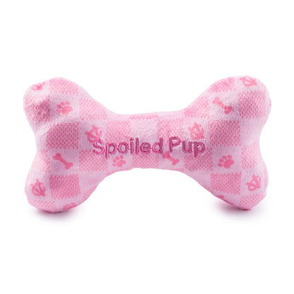 Pink Checker Chewy Vuiton Bone By Haute Diggity Dog