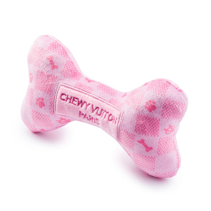 Pink Checker Chewy Vuiton Bone By Haute Diggity Dog