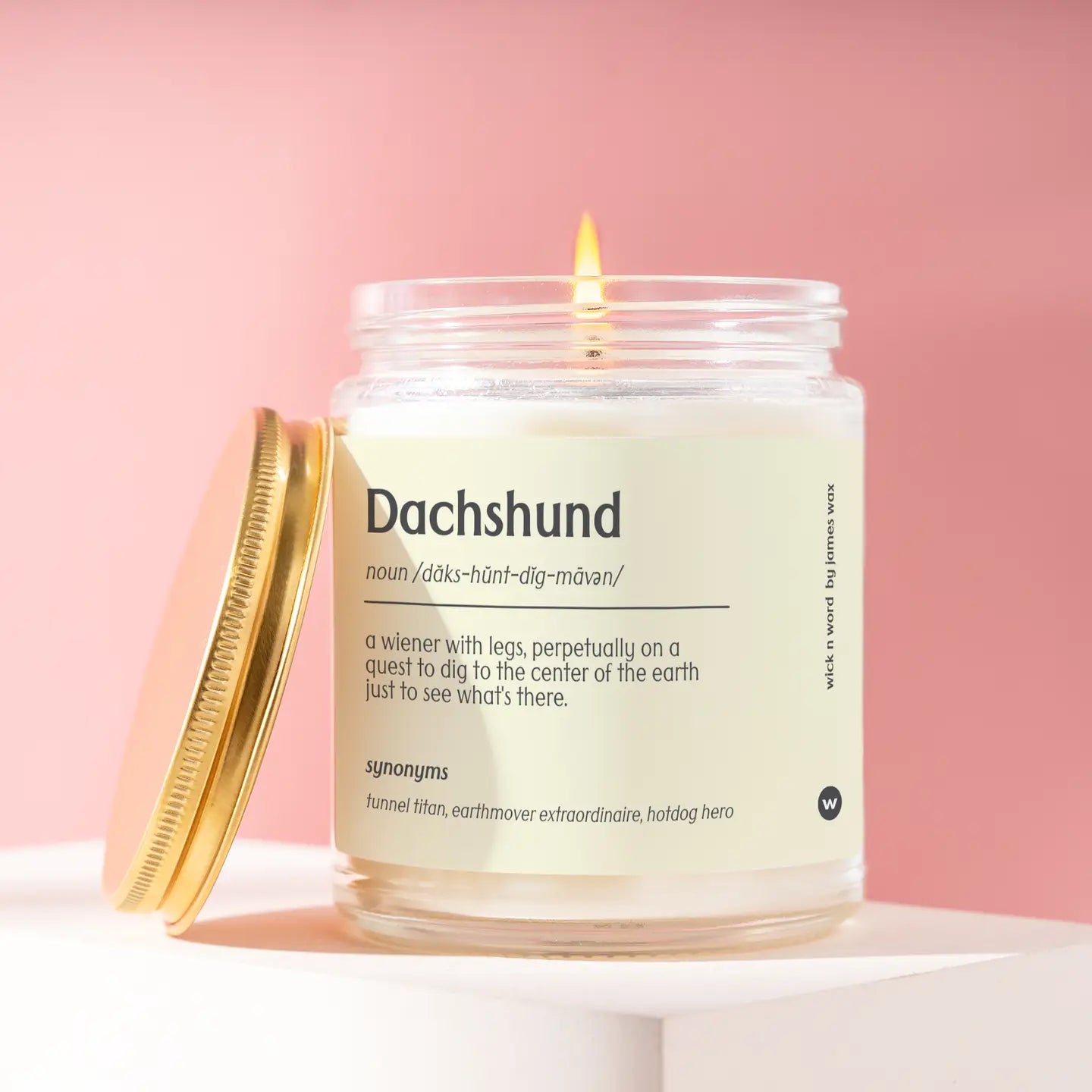 Dachshund Definition Candle