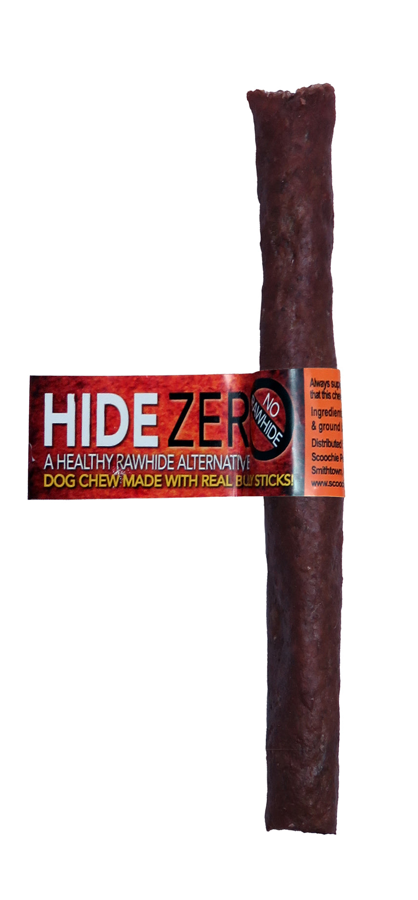 Hide Zero 6 Inch Bully Flavored Rawhide Alternative