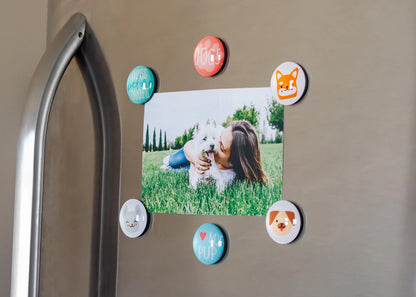 Dog Glass Magnet Set