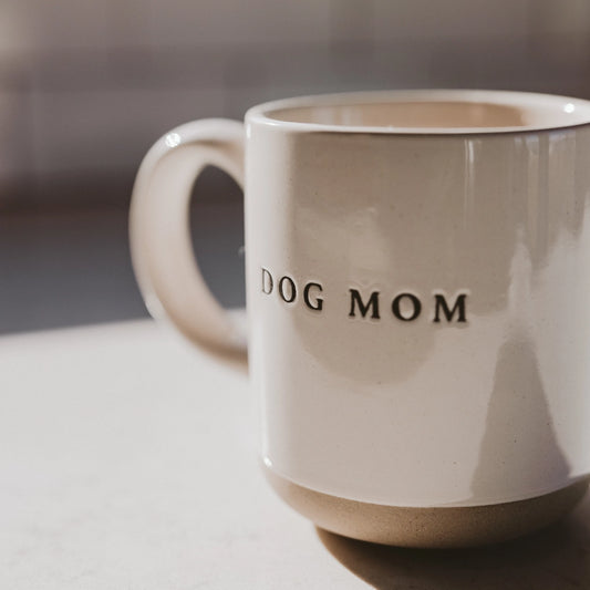 Dog Mom Stoneware Coffee Mug