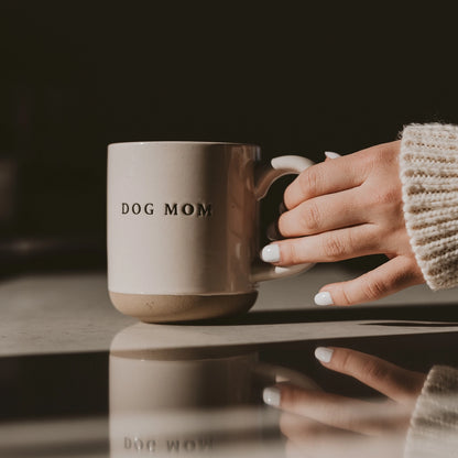 Dog Mom Stoneware Coffee Mug