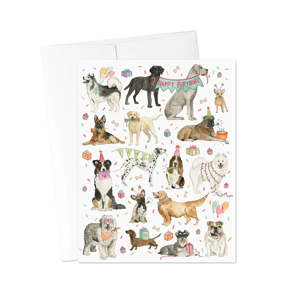 Pawty Pups Card - Happy Birthday