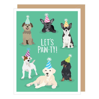 Paw-Ty Dogs Birthday Card